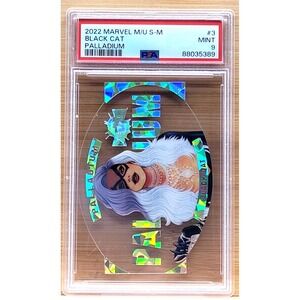 2022 MARVEL METAL UNIVERSE SPIDER-MAN BLACK CAT PALLADIUM PSA 9‎